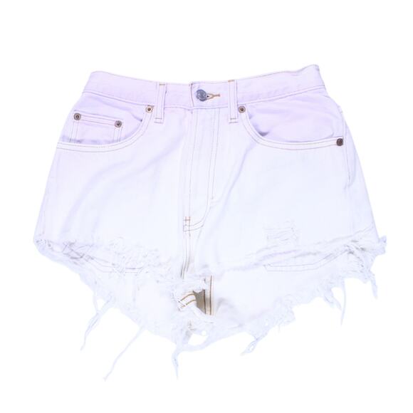 Vintage Gap cutoff shorts ombre purple/pink white dyed raw hem 90s y2K sz 4 reg - Picture 1 of 4